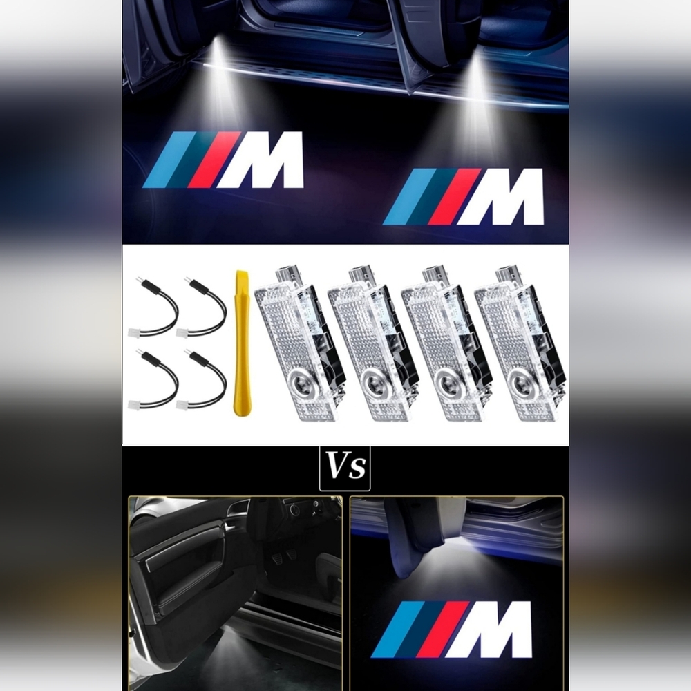 4 new BMW M series Car door projector ghost courtesy logo Lights
